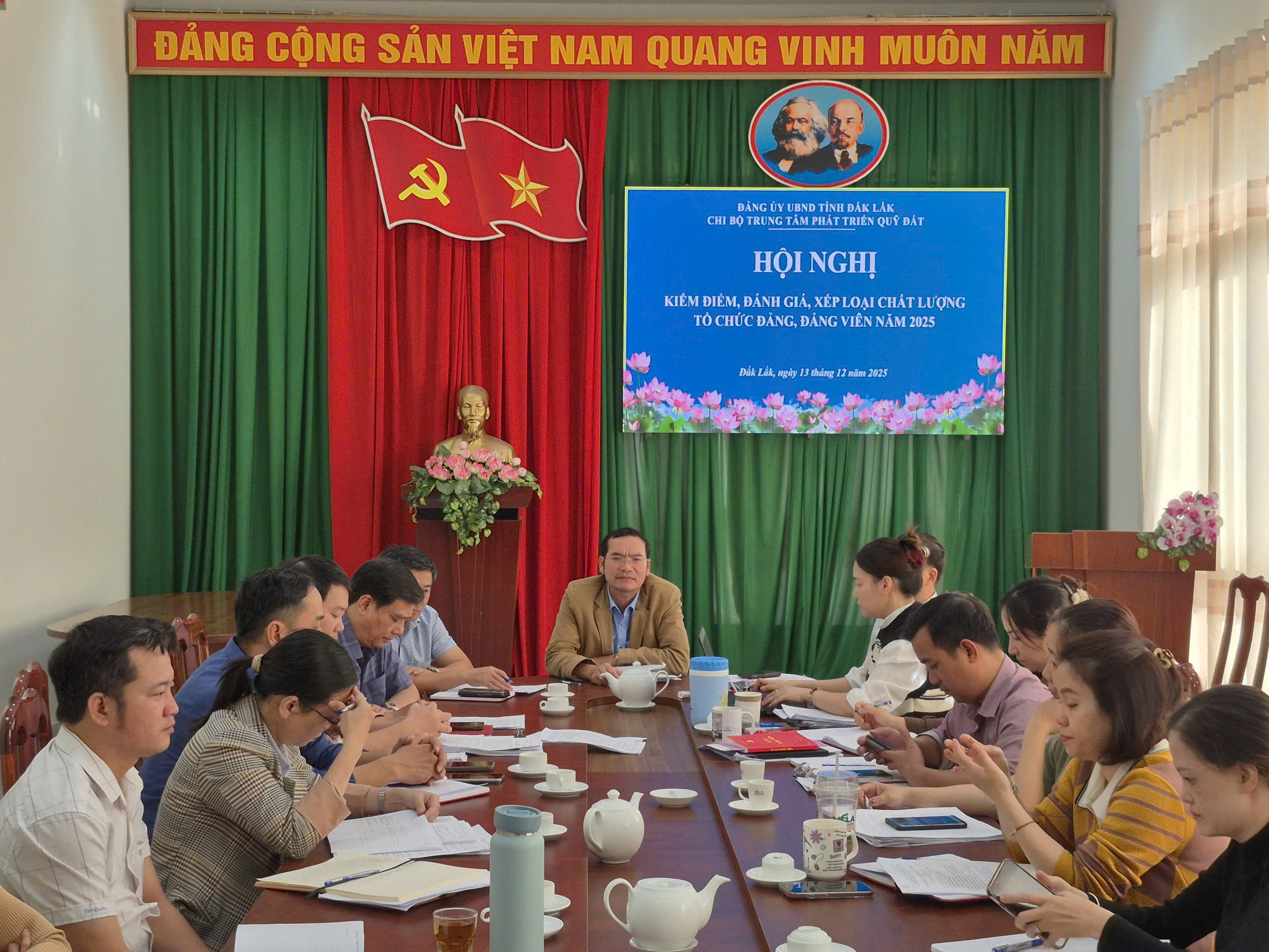 Hội nghị kiểm điểm, đánh giá, xếp loại chất lượng tổ chức đảng, đảng viên năm 2025